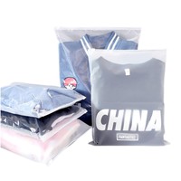 Bolsa de Plástico con Cierre Zip, Personalizada, Impresa con Serigrafía OEM, Biodegradable, Compostable, de Almidón de Maíz PE, Esmerilada, para Ropa