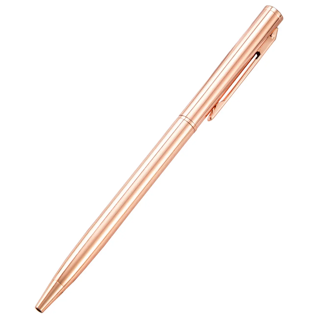 Wholesale Metal Rose Gold Ballpoint Pen Custom Laser Logo Pens