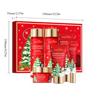Coffret de Soins Coréens Éclaircissant et Hydratant à la Grenade de Noël, Vitamine C et Niacinamide pour le Corps - Product Image 6