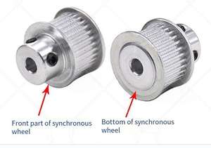 Puleggia di Sincronizzazione in Alluminio 2GT 60 Denti per Stampante 3D Macchina CNC Larghezza 6mm Cinghia di Sincronizzazione 2GT - Product Image 3