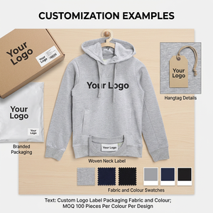 Sudadera con Capucha para Niños, 280 GSM, Algodón y Poliéster, Felpa Cepillada, Corte Regular, Logotipo Bordado Personalizado - Product Image 5