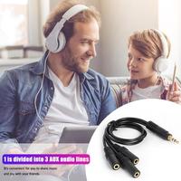 Cable Divisor de Audio Estéreo DC3.5mm TRS Macho a 3 X 3.5mm Hembra, 1 Entrada 3 Salidas, Cable Divisor de Audio AUX Estéreo