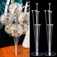 Accessoires de Décoration pour Fêtes de Mariage, Anniversaires d'Enfants, Baby Showers : Support Colonne pour Ballons et Autocollants