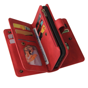 Funda de cuero de lujo con 15 ranuras para tarjetas para Samsung Galaxy A54 A34 A05 A05S A15 A73 A72 A51 <span class=keywords><strong>A71</strong></span> - Product Image 1
