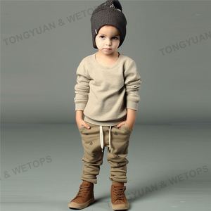 <span class=keywords><strong>Pantaloni</strong></span> della <span class=keywords><strong>tuta</strong></span> in spugna francese di alta qualità vestiti di moda per bambini <span class=keywords><strong>pantaloni</strong></span> Casual per bambini - Product Image 4