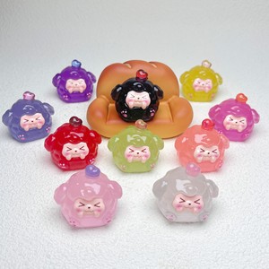 Dessin animé lumineux boule tridimensionnelle Kiki créatif marée jouer bricolage résine breloques bijoux accessoires - Product Image 4