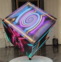 4 5 facce da esterno Led Pixel cubo prezzo digitale segnaletica di pubblicità intelligente magia appeso grande schermo di visualizzazione del segno Video