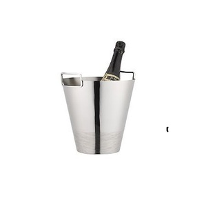 Seau à glace en acier inoxydable en métal unique personnalisable avec poignée ou refroidisseur de champagne pour le bar à la maison et les fêtes en plein air - Product Image 2