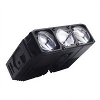Phare Bi-LED à 3 lentilles, faisceau haut et bas, pour voiture, moto, antibrouillard, universel, modification tout-terrain, pour calandre