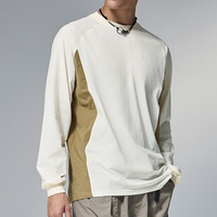 T-shirt de sport à manches longues, séchage rapide, color block, léger, nouvelle collection automne-hiver, décontracté pour la course en extérieur – Vente directe usine