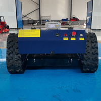 Tondeuse à gazon télécommandée tout-terrain CE EPA, tondeuse robotisée à chenilles avec lames