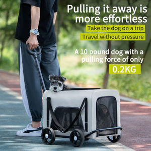 Cochecito para Perros JXB de Gran Capacidad, Cómodo y Altamente Recomendado, con Marco de Tubo de Acero y Maleta Plegable para Mascotas con Frenos de Bloqueo - Product Image 4