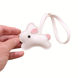 Kawaii Bunny Keychain Soft Rabbit <b>Ring</b> Car <b>Key</b> Holder Fashion <b>Bag</b> Charm for Women & Girls - Product Image 4