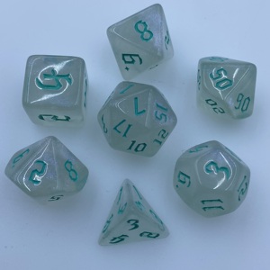 Dés lumineux D4 pour jeux de rôle D&D, jeu de dés en acrylique noir qui brille dans le noir pour Dungeons and Dragons - Product Image 1