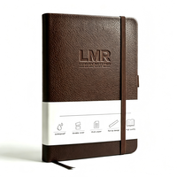 Carnet en cuir personnalisé avec logo en relief, couverture rigide imperméable en PU, avec bande élastique, pour les affaires
