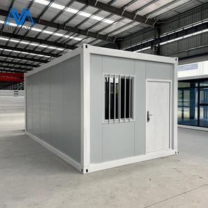 Maison conteneur mobile préfabriquée modulaire, résistante aux séismes, en structure légère d'acier, emballée en plat - Product Image 1