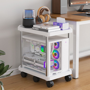 Soporte Ajustable para PC Portátil Qin Feng, de Plástico Grande con Ruedas con Freno, Estilo Moderno y Minimalista - Product Image 1