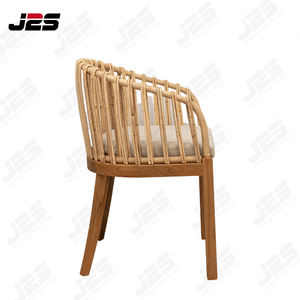 Comfort Outdoor Lounge <span class=keywords><strong>Chair</strong></span> Silla tejida de bambú para exteriores para mesas y sillas de jardín - Product Image 2