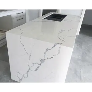 Atacado cinza veia branco calacatta cozinha bancada benchtop mármore granito balcão quartzo pedra bancadas