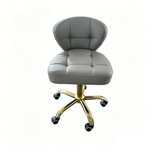 Poltrone da <span class=keywords><strong>Parrucchiere</strong></span> Professionali Marroni con Funzione Girevole e Mobile per Saloni - Successore all'Ingrosso - Product Image 1
