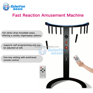 Machine de <span class=keywords><strong>jeu</strong></span> d'amusement commerciale à monnayeur RaiseFun : Défi de vitesse de réaction rapide pour attraper les bâtonnets tombants - Product Image 2