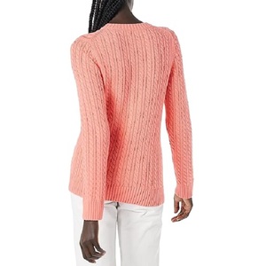 Suéter de manga larga de gran tamaño para mujer al mejor precio, tejido de punto lavable, fabricante personalizado, cuello en V, sólido e informal - Product Image 2