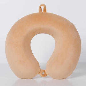 Oreiller pliable en forme de U en mousse à mémoire de forme avec logo Oreiller de voyage pour avion - Product Image 4