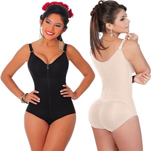 <span class=keywords><strong>Body</strong></span> complet, grande taille, soutien-gorge, ceinture, ventre plat, sous-vêtement avec fermeture éclair - Product Image 2