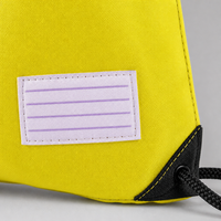 Sac à dos CODOBON à cordon de serrage, en polyester, jaune, grand format, classique, pour la gym, le sport et le quotidien, vente en gros, personnalisable