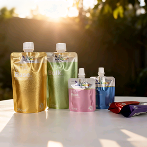 กระเป๋าพลาสติกสีสันสดใสกันความชื้นขนาด50มล. 250มล. โดยไม่ต้องจัดการบรรจุภัณฑ์เพื่อการดูแลส่วนบุคคล - Product Image 1