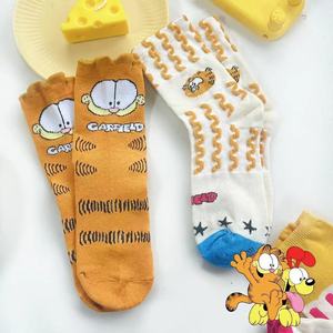 Garfield Cartoon <b>Socks</b> Women Mid Calf Length Jacquard Breathable Autumn <b>Winter</b> <b>Socks</b> - Product Image 2