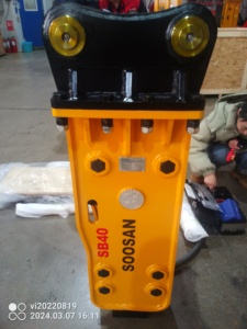 Martillo Hidráulico SOOSAN SB 40 Tipo TOP Nuevo para Excavadoras/Cargadoras de 4-7 Toneladas, Cincel Certificado, 1 Año de Garantía, China - Product Image 6
