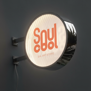 Letreros Luminosos para Negocios en Exteriores, Letrero Circular LED, Caja de Luz Publicitaria, Letrero de Pared, Letrero LED para Exteriores - Product Image 5