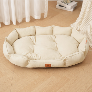 Maison de lit pour chien toute saison pour chats <span class=keywords><strong>Panier</strong></span> élastique Grand espace Canapé pour chien Tapis de couchage Hiver Chaud Coussin pour chien - Product Image 6
