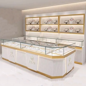 Nhà máy bán sang trọng kim cương cửa hàng trường hợp vitrine kính đứng Tủ vàng trang sức giới thiệu kính hiển thị cửa hàng bán lẻ hiển thị - Product Image 5