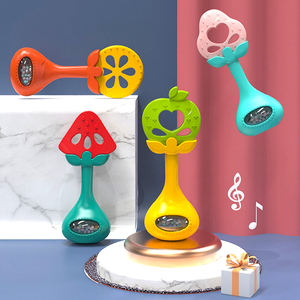 Material libre de BPA Safe Toddle Palo de dentición en forma de fruta Bebé Mordedor de silicona Sonajero Juguetes para bebés de 0 a 12 meses para morder - Product Image 5