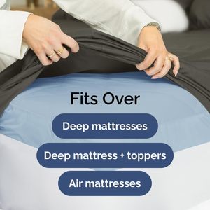 <strong>Extra</strong> <strong>Deep</strong> <strong>King</strong> <strong>Sheet</strong> Set -6 Piece Breathable Cooling Microfiber <strong>Sheets</strong> Hotel Luxury Bedding Set w 18-24 Inch <strong>Extra</strong> <strong>Deep</strong> Pockets - Product Image 4