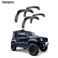Extensions d'ailes de voiture pour Suzuki Jimny JB74 3 portes 2019-2026, kit carrosserie large tout-terrain en ABS