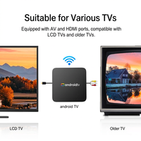 Boîtier TV Android, double bande, Bluetooth, télécommande vocale, sortie 4K, décodeur réseau