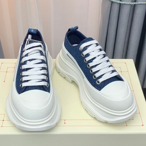 Chaussures de sport rétro pour hommes de haute qualité en cuir véritable et maille, semelle en liège, plateforme épaisse, à lacets, tendance, pour printemps/hiver - Product Image 6