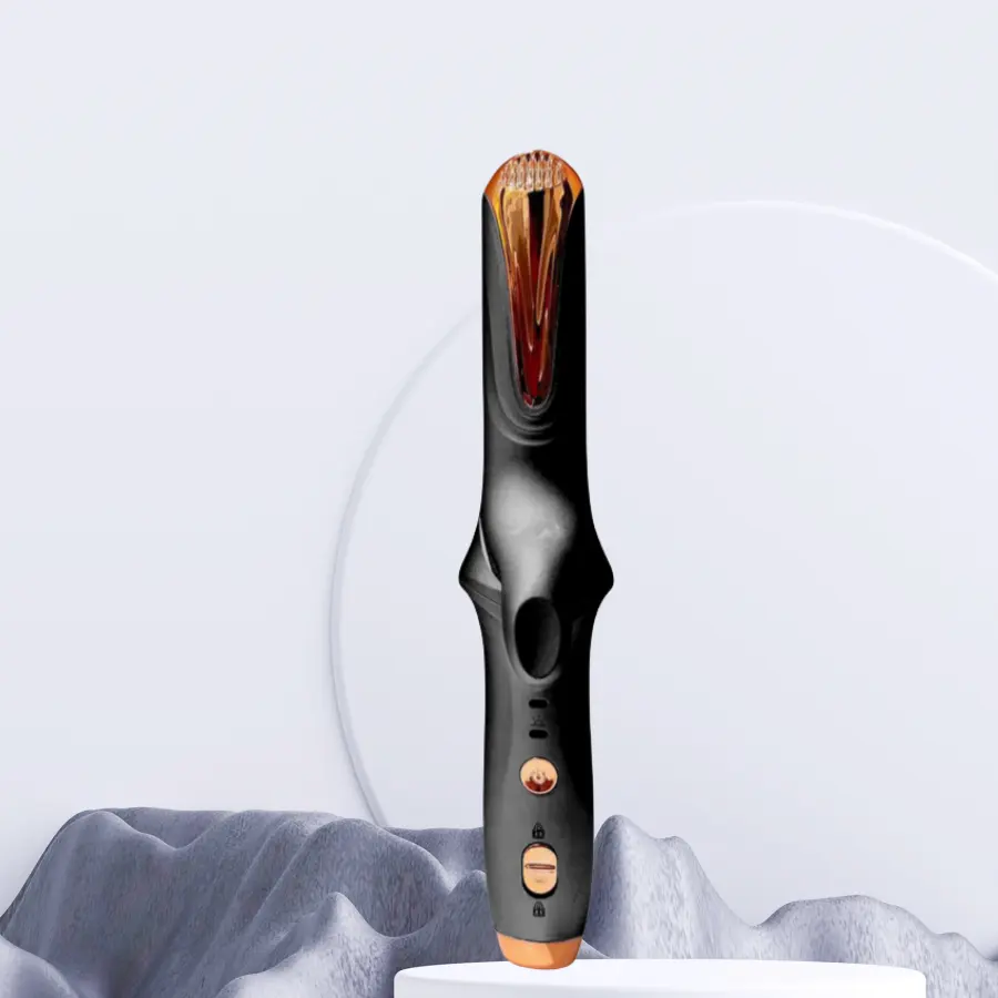 Plancha de pelo de hierro plano, lápiz de vapor de cerámica, mini plancha de pelo portátil infrarroja personalizada inalámbrica