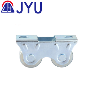 Roue de porte coulissante <span class=keywords><strong>en</strong></span> acier zingué à la mode, accessoires de rouleaux <span class=keywords><strong>en</strong></span> alliage durables <span class=keywords><strong>pour</strong></span> l'installation de porte, montage à vis - Product Image 5