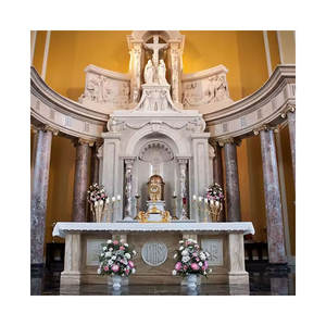 Precio de fábrica Tabernáculo de piedra religiosa de lujo Tabernáculo de mármol blanco para <span class=keywords><strong>Iglesia</strong></span> Católica - Product Image 3