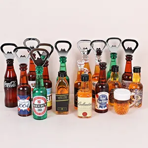 Factory Wholesale Custom Personalised 3d Pretty Refrigerator Fridge Magnets Beer Bottle Opener Fridge Magnets