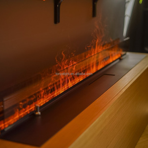 <span class=keywords><strong>Cheminée</strong></span> électrique à vapeur d'eau Tonya avec effet 3D atomisant et chauffage pour la décoration intérieure commerciale - Product Image 5