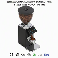 Machine à café expresso électrique, moulin à café à réglage de la finesse de mouture et dosage programmé pour barista professionnel et domestique