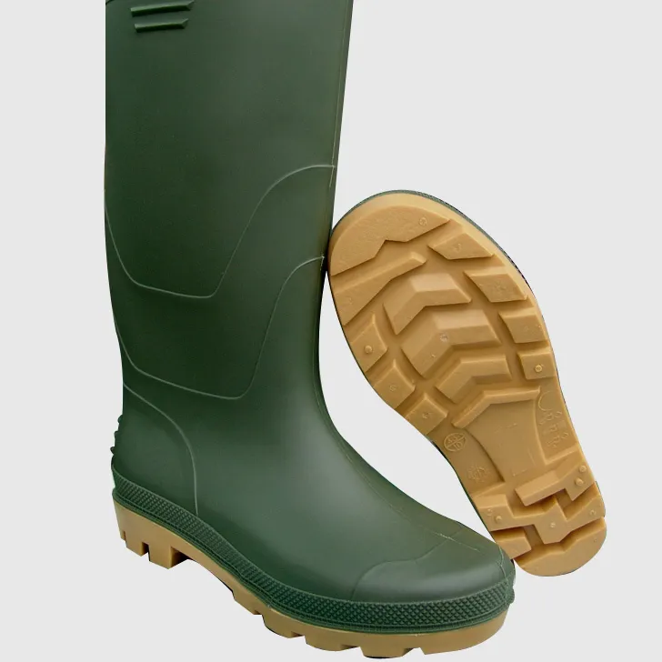 New long boots PVC waterproof rain boots men knee high gentleman hunting PVC shoes