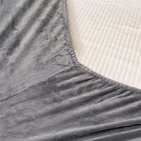 Ensemble de literie en molleton de flanelle moelleux en velours corail de haute qualité ensemble de draps de couverture de lit pour l'hiver