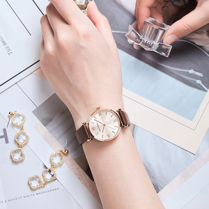 Reloj de Pulsera de Cuarzo Clásico para Mujer, Correa de Cuero de Lujo, Reloj Casual 0335L, Reloj para Dama - Product Image 5