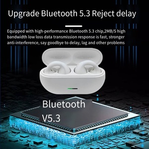 Auriculares Inalámbricos TWS de Conducción Ósea con Reducción de Ruido, Manos Libres, para Gimnasio y Correr, Auriculares Deportivos Bluetooth para <span class=keywords><strong>Ambie</strong></span> - Product Image 4